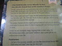 NIV 2011 Thinline Bible *Lost Camo Edition Red Letter* Imit Leather* 9.4pt