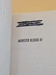 Goosebumps #62 Book Monster Blood IV First Edition R.L.Stine
