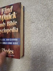 Find It Quick Handy Bible Encyclopedia by Ron Rhodes – 2003 HC Reference Book