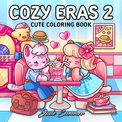 Cozy Eras 2: Cute Coloring Book for Adults and Teens with Charming Characters an
