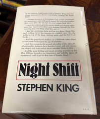 Night Shift by Stephen King HBDJ Book Club Edition
