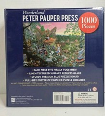 ALICE IN WONDERLAND 1,000 PIECE JIGSAW PUZZLE By Inc. Peter Pauper Press Sealed