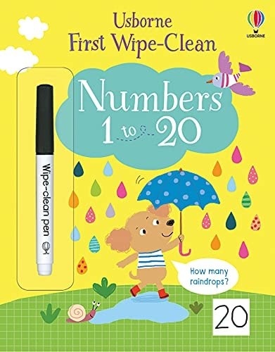 First Wipe-Clean Numbers 1 to 20 (IR) by Jessica Greenwell, Good Book
