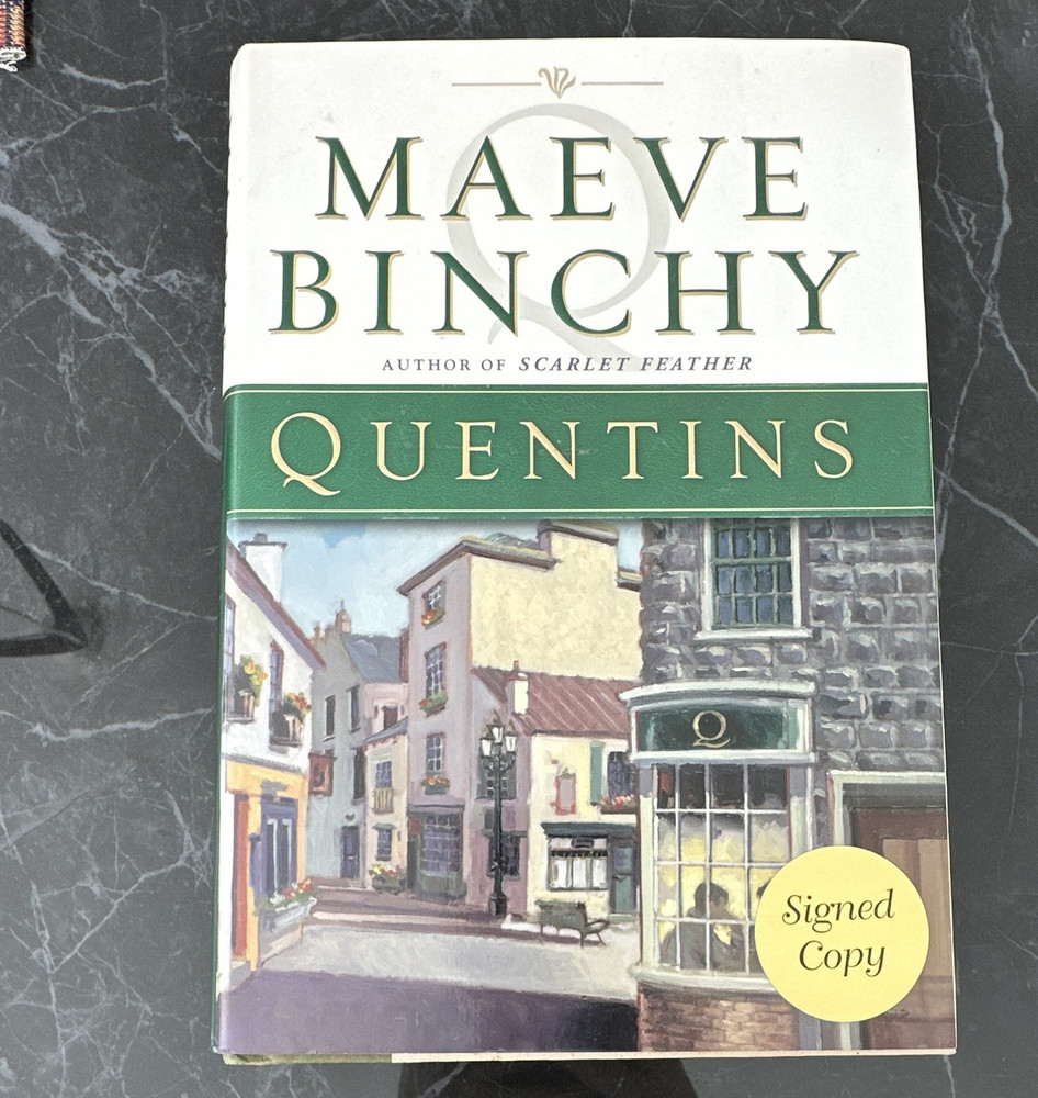 Maeve Binchy Quentins Signed by Author 1st Printing HC/DJ 2002 Dutton