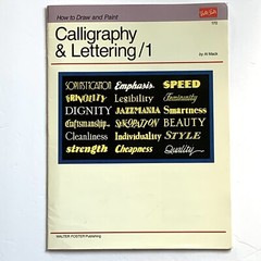 Vintage How To Draw Calligraphy & Lettering/1 1989 by Al Mack 31 Pages Bonus