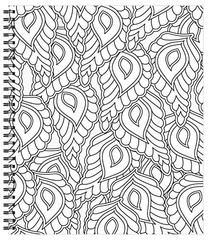 Calming Coloring Book For Adults 31 Pages Sea Shells Flowers Mandalas Feathers