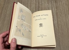 The Cords of Vanity by James Branch Cabell 1909 HC