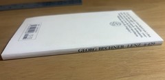 Georg Buchner Lenz 1985 Erste Auflage Insel Taschenbuch German PB VG+