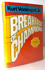 Breakfast of Champions, Kurt Vonnegut 1973 HCDJ 2nd printing in Mylar, Fine
