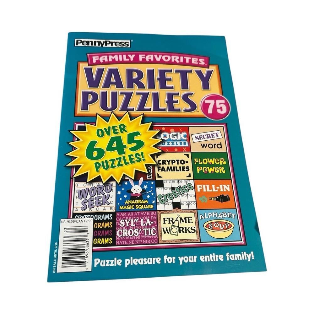 Family Favorites Variety Puzzles #75 Over 645 Puzzles New Free Shipping