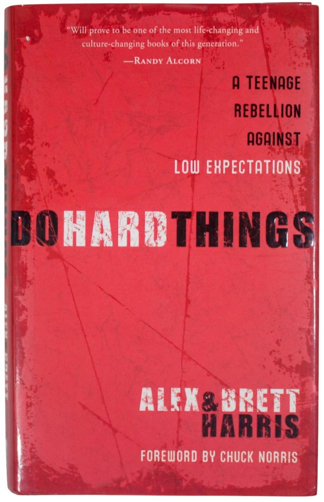ALEX & BRETT HARRIS Do Hard Things Book 2X SIGNED 1ST EDITION Hardcover EUC 2008