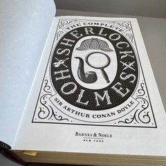 The Complete Sherlock Holmes by Sir Arthur Conan Doyle Leather Bound Hardcover