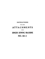 Singer Sewing Machine No. 66-1 Instruction Manual „1913” (27 Page)