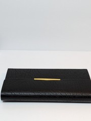 KJV Compact Checkbook Bible Black Bonded Leather Scripture Thomas Nelson NEW
