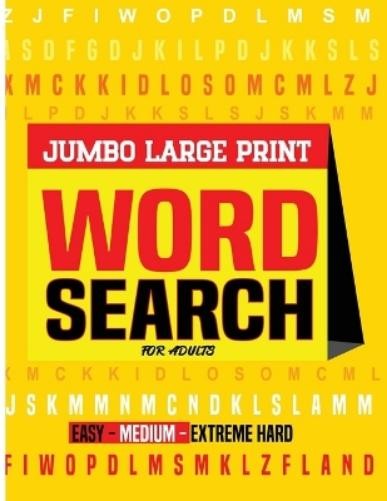 Laura Bidden Jumbo Word Search Book for Adults Large Print (Paperback)