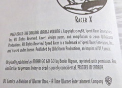 SPEED RACER THE ORIGINAL MANGA VOL 1 TATSUO YOSHIDA 1988 WildStorm DC Comics PB