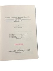 Eastern European National Minorities, 1919-1980 : A Handbook. Hardcover