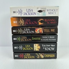 6x Lisa Jackson Paperback Books – Multiple Titles – Thriller Suspense Romance