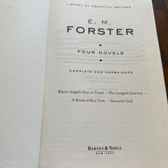E.M. Forster Complete & Unabridged set of novels Barnes & Noble howards end