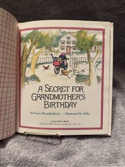 A Secret for Grandmother’s Birthday Franz Brandenberg Aliki HC Vintage Childrens