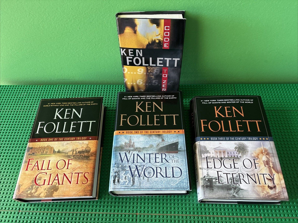 KEN FOLLET BOOK LOT CENTURY TRILOGY FALL OF GIANTS WINTER WORLD EDGE OF ETERNITY