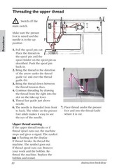 HUSQVARNA VIKING Rose 605 User Manual Operation Guide – TOUGH WIRE-LOCK BINDING
