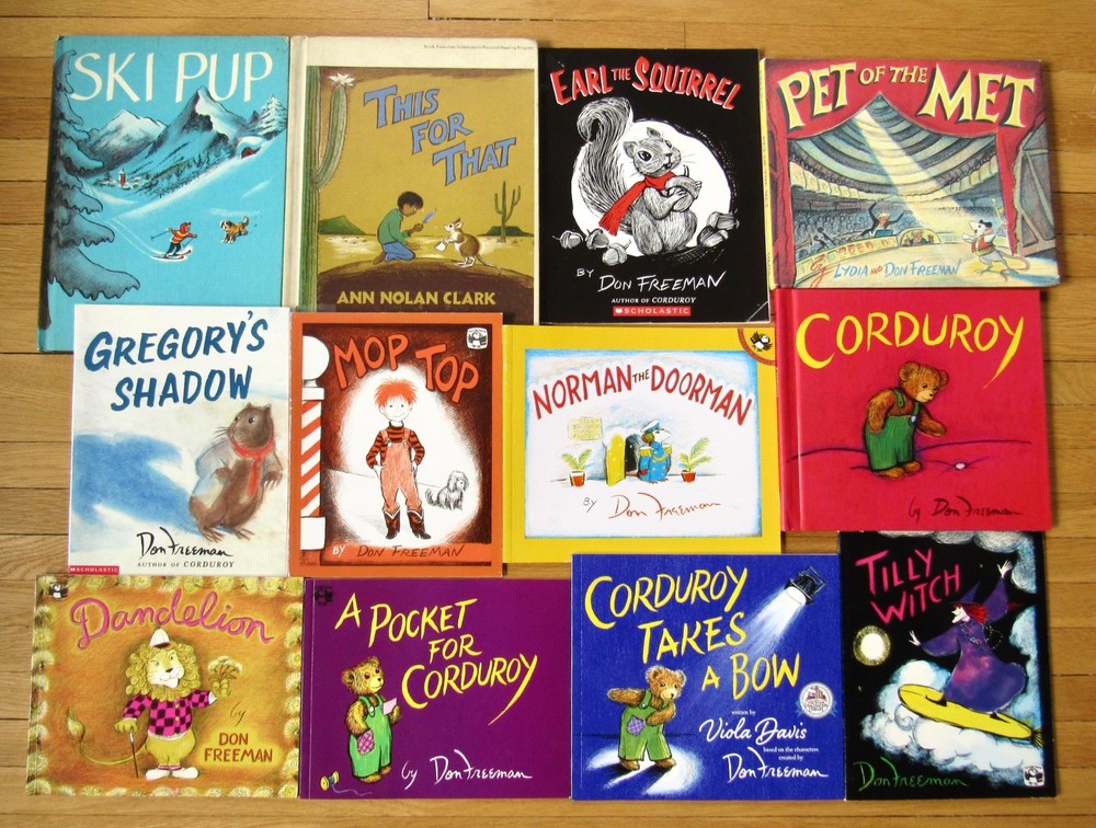 Lot 12 DON FREEMAN Picture Books Corduroy Dandelion Pet of Met Norman PB/HB L2