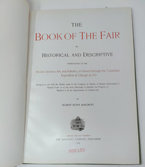 The Book of the Fair – Imperial Edition Vol. 4,5 & 8-10, OVERSIZED 1895 EX-LIB
