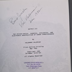 Matrix Series by Valdamar Valerian Signed number three Set of 4 Vintage Books