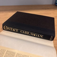 Carl Sagan Contact 1985 Hardcover 7th Printing Dust Jacket Excellent Condition