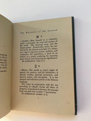 The Mysteries of the Qabalah ~ Elias Gewurz ~ Yogi Publication Society, 1922