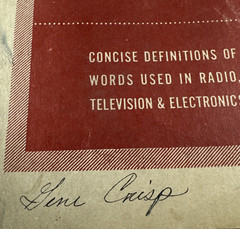 Vtg 1953 Dictionary Of Electronic Terms Published By Allied Radio Shack Read