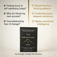 The Mountain Is You by Brianna Wiest Paperback Book | Self-Help Personal Growth