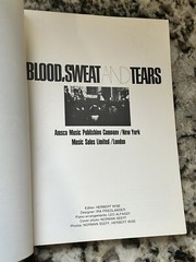 Blood Sweat And Tears Sheet Music- Rare Amsco Music Sales Limited