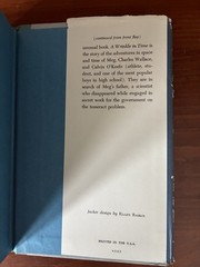 A Wrinkle in Time By Madeleine L’engle Hardcover Book 1962 Book Club 1st Edition