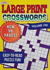 Kappa Large Print Crosswords Puzzle Books, 32 Different Volumes to Select U-PICK
