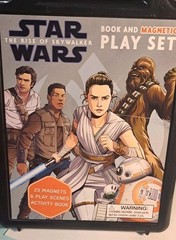 STAR WARS Magnetic Play Set The Rise of Skywalker Book, 6 Cards, 18 Characters