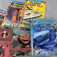 Lot 7 Kids Books DK Reptiles Incredibles Dinosaurs Creatures Science Activity