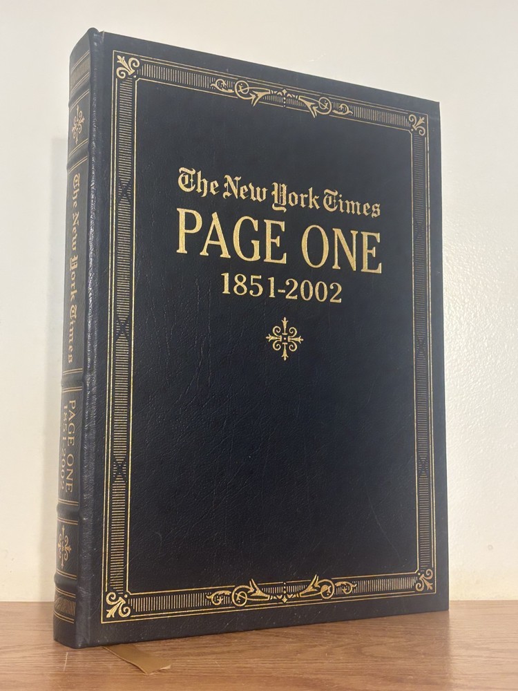 Vintage New York Times Page One 1851-2002 Easton Press Leather Bound Edition