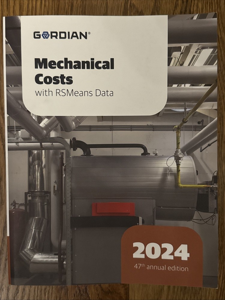 2024 GORDIAN RS MEANS MECHANICAL COSTS with RSMeans Data 47th Edition EUC