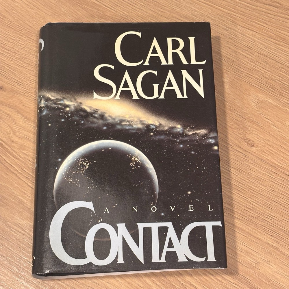 Carl Sagan Contact 1985 Hardcover 7th Printing Dust Jacket Excellent Condition