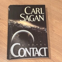 Carl Sagan Contact 1985 Hardcover 7th Printing Dust Jacket Excellent Condition