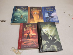 Lot of 5 Rick Riordan’s Percy Jackson & The Olympians 1-5 Mixed PB & HB