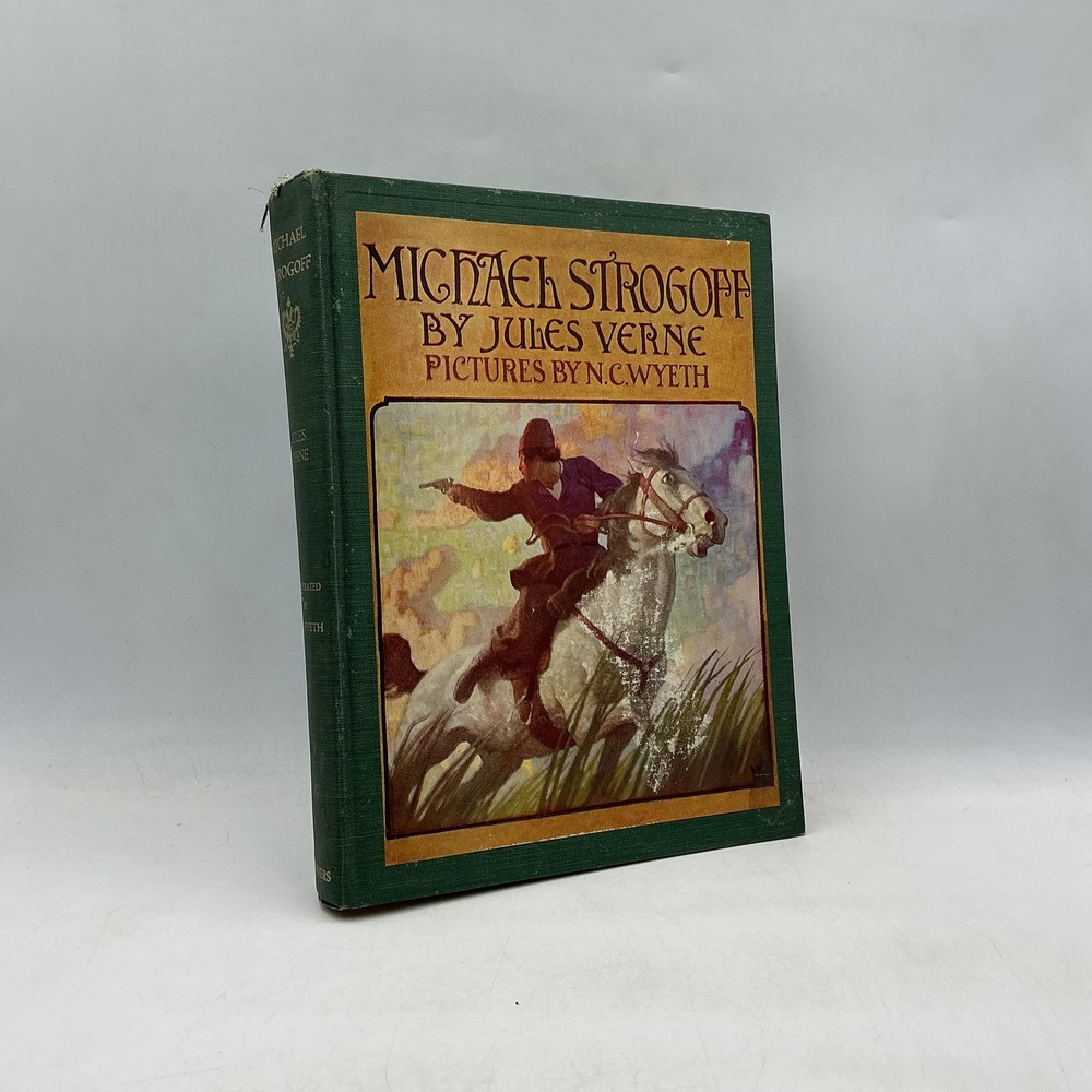 Vintage Michael Strogoff Jules Verne Scribner’s Green HC N. C. Wyeth Illustrated