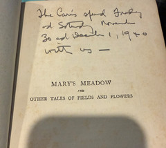 Mary’s Meadow & Other Tales of Fields a Flowers Julian Ewing 1934 Book