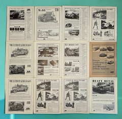 ⭕️ LOT OF 12 VINTAGE MUSEUM ORDNANCE MAGAZINE U.S. ARMY TANK MILITARY JOURNALS