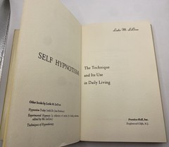 Self Hypnotism The Technique And Its Use In Daily Living Leslie Lecron 1971 HC