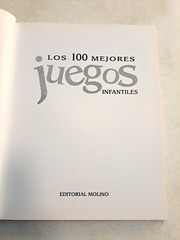 Los 100 Mejores Juegos Infantiles Eulalia Perez Illus Maria Rius HC 2000 SPANISH
