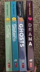 Raina Telgemeier 4 Book Paperback Set Smile Sisters Drama Ghosts Graphic Novels