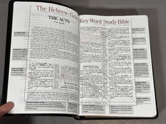 Hebrew Greek Key Word Study Bible KJV Genuine Leather Black AMG Publishers Box